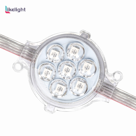 50mm 7pcs smd5050 RGB LED Pixel ucs1903 DC24V addressable led pixel string light IP65 For outdoor Decoration